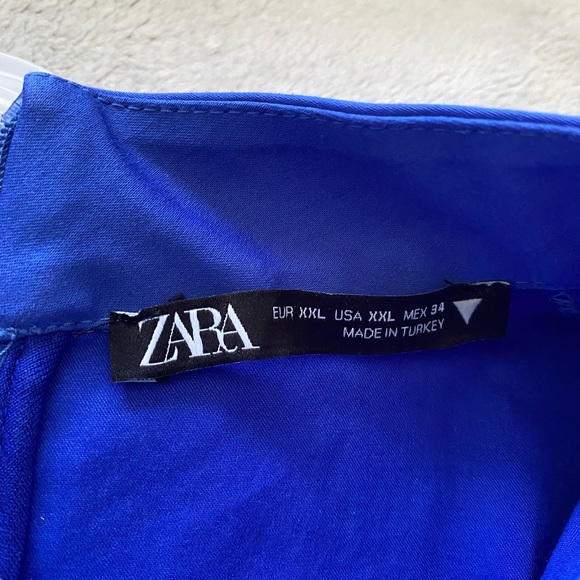 Blue ruched Zara dress - Picture 5 of 5